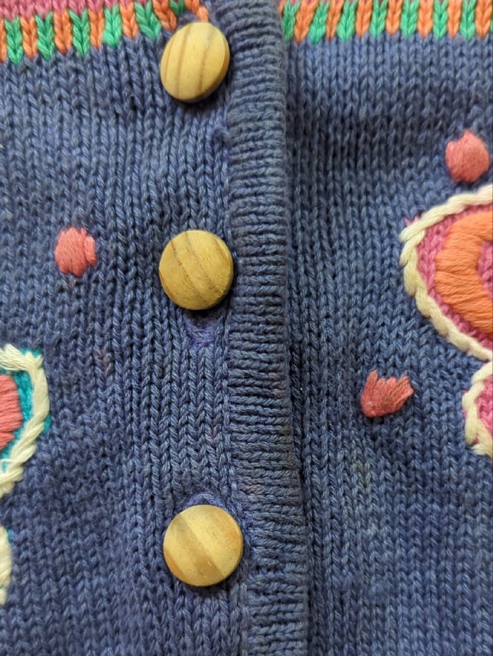 Sigrid Olsen Violet Floral & Geometric Knit Vest - Picture 4 of 6